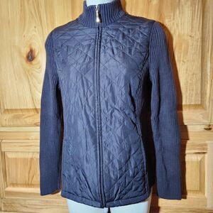 Croft & Barrow full zip sweater womens small
